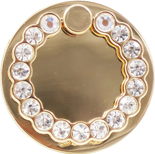 Sonix Embellished Rhinestone Ring - Gold
